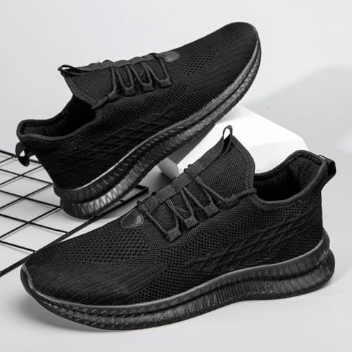 Image of Mens Walking Shoes Tennis Slip on Sneakers Running Jogging Athletic Gym Ultra Lightweight Breathable Comfortable Non Slip Fashion