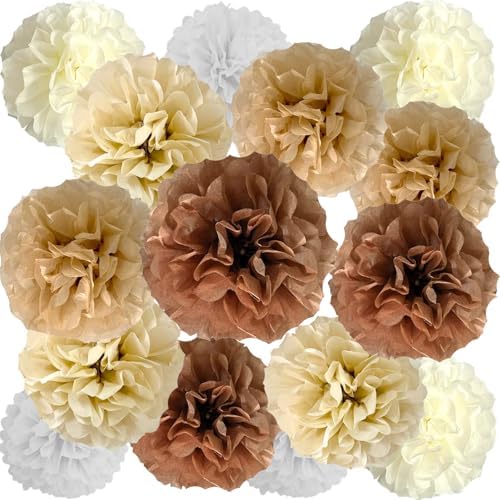 We Moment Brown Tissue Paper Flowers Decorations...