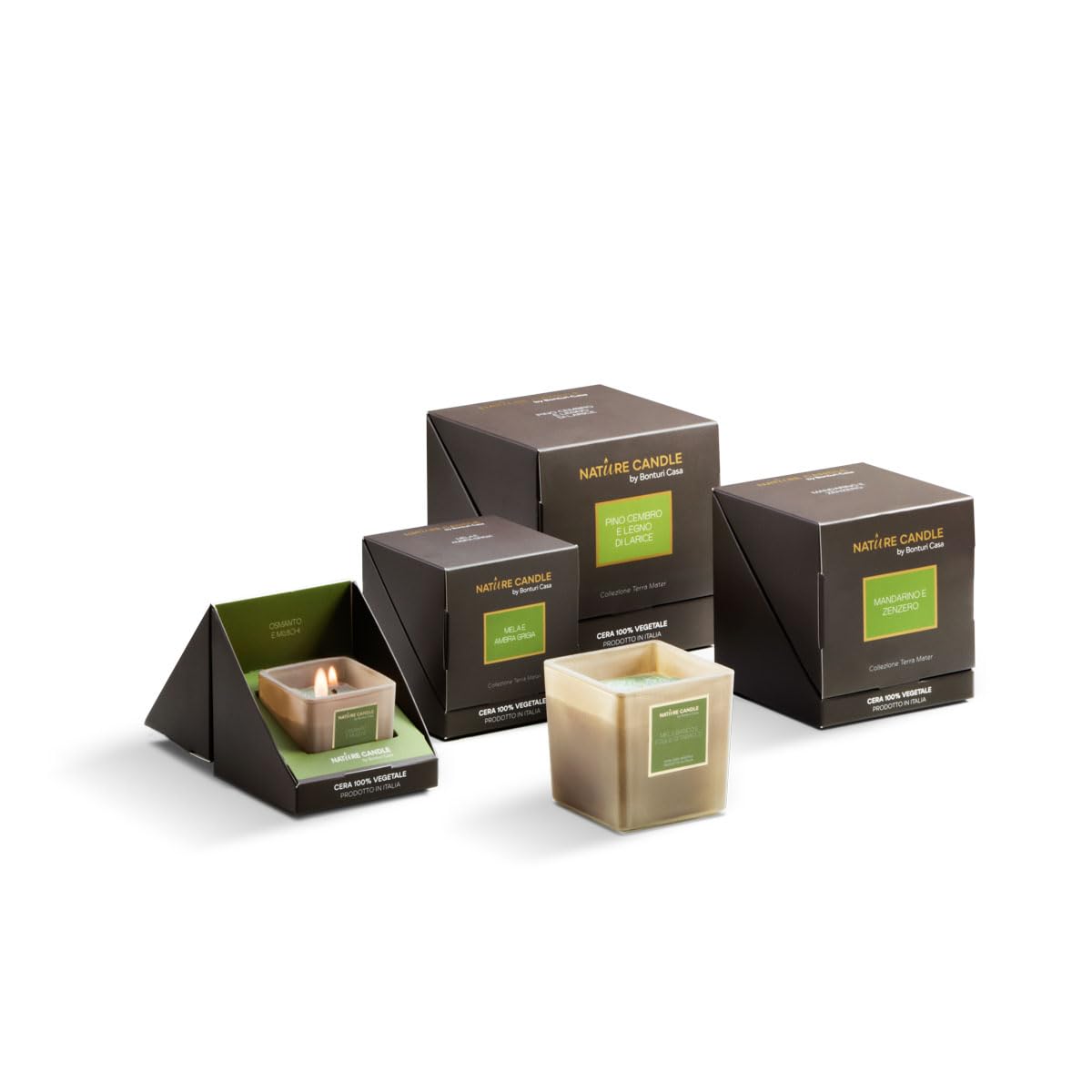 Nature Candle Terra Mater Duftkerzen 330 g - Osmanthus und Moose