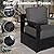 Qsoer Outdoor Aluminum Furniture Set, 5-Piece Patio Conversation Set, 4 Chairs and 1 Sofa, All-Weather Metal Frame, 6" Thick Removable Cushions, Deep Setting for Garden, Poolside and Porch