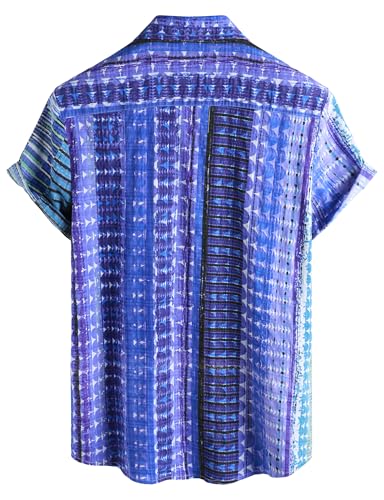 Image of VATPAVE Mens Casual Hawaiian Floral Shirts Short Sleeve Button Down Tropical Shirts Beach Summer Shirts