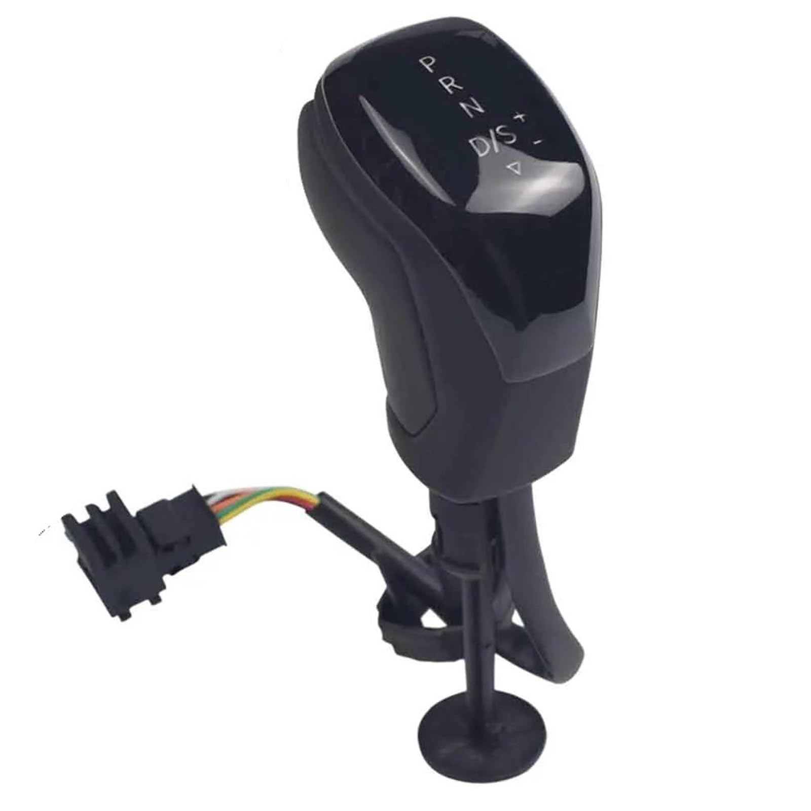 FSOZDBBPL Automotive Parts Electronic Gear Shift Knob for for Tiguan for Golf for Touareg for Sharan Cc for Passat for Scirocco for Skoda for Octavia for Seat(White Light Black Matt)