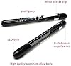Supertool Mini Pen Torch Light Diagnostic Medical Penlight, Mini Reusable LED Penlight Flashlight Pen Torch for Home Outdoor Doctor Nurse EMT Emergency (Black, 1 Pack),13.5cm
