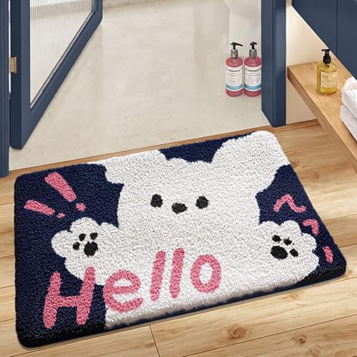 ORRMALL バスマット 80×50cm お風呂マット 速乾 洗える 抗菌防臭 大判 ソフト おしゃれ マイクロファイバー タオル地 安い 厚手 ORYSD33B