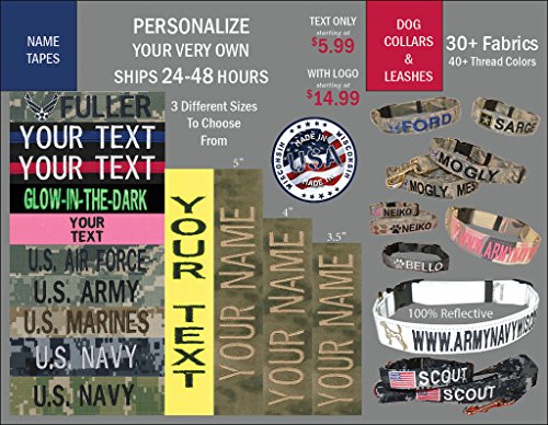Custom Uniform Name Tape. Pink, 4 Inch Hook Fastener - Thumbnail 5