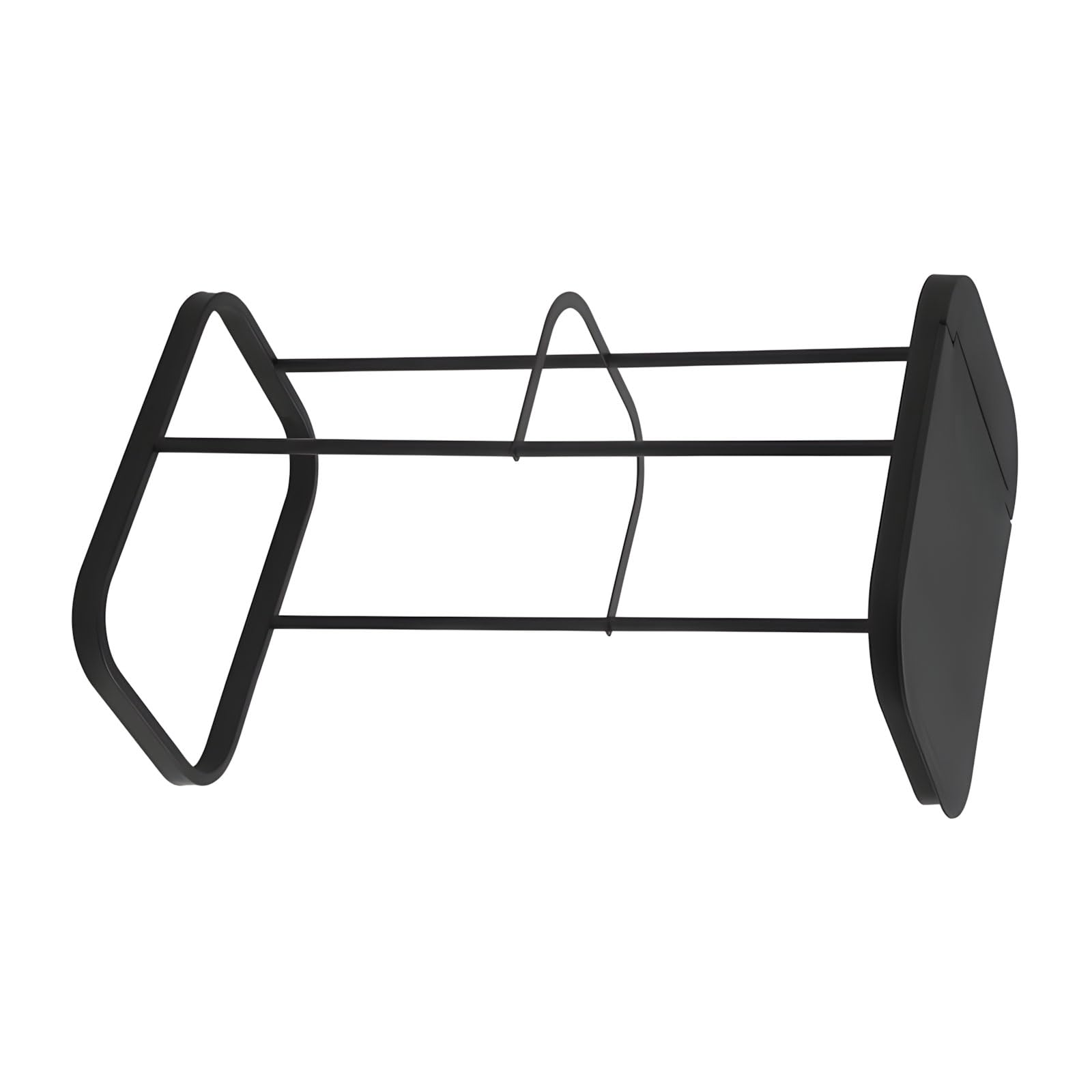 Soporte de plástico resistente para bolsas de basura con tapa de fácil apertura y estante multiusos para uso doméstico