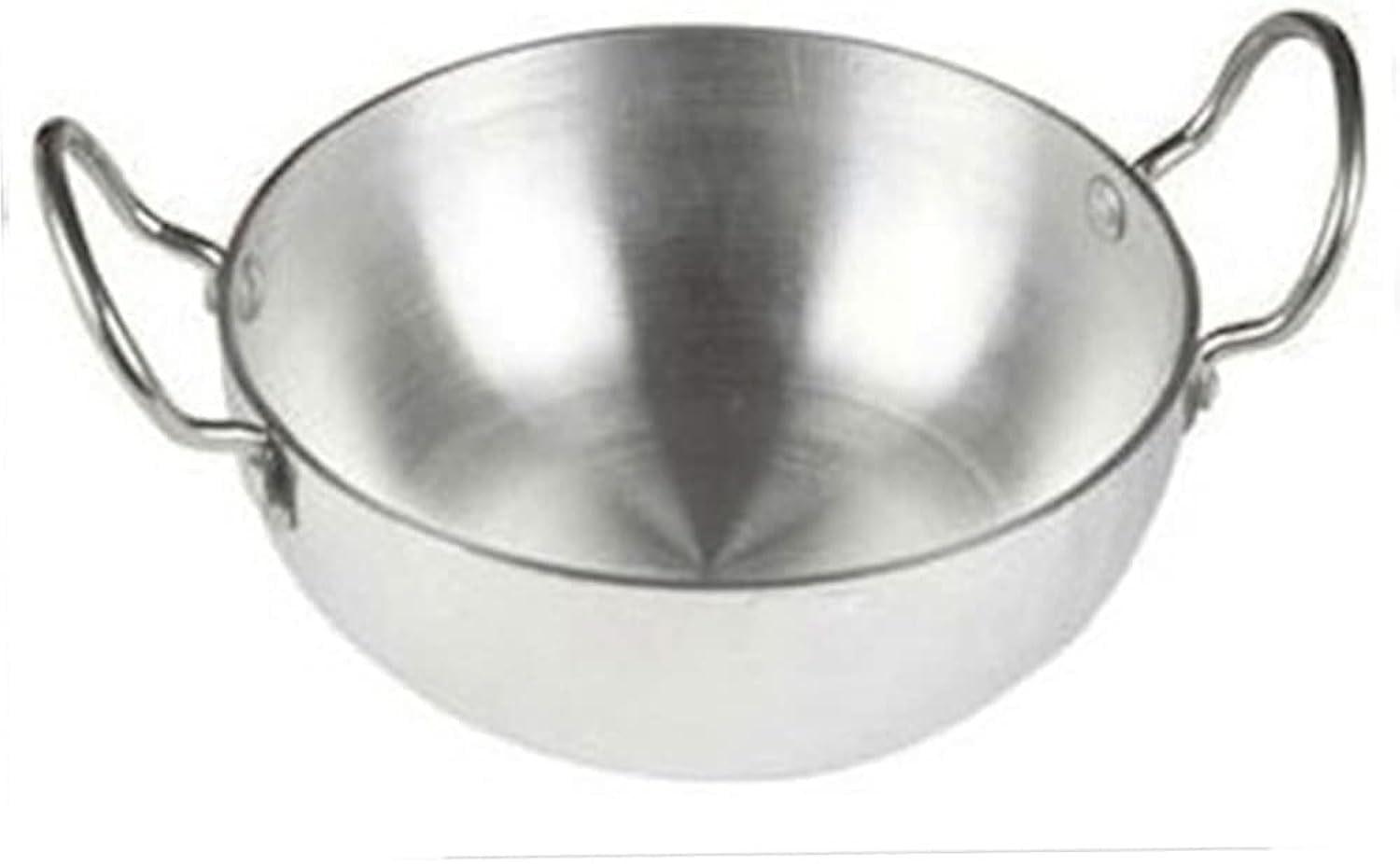 Aluminum Frying Pan, Stir Pan, Indian Kadai Size No. 13