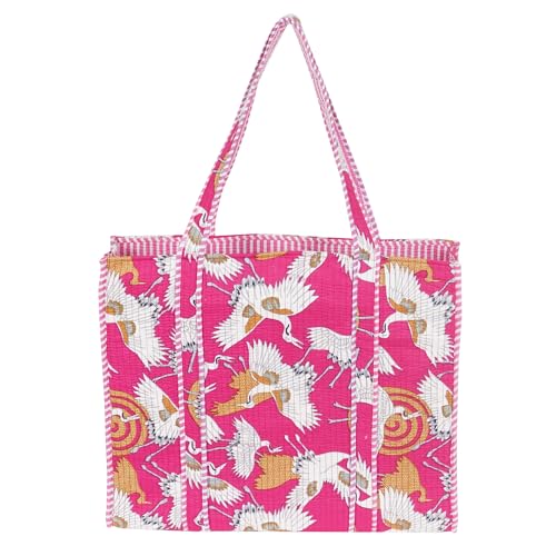 Image of Marubhumi Women Lightweight Travel Bag Purse Cotton Shoulder Tote Bag For Shopping Grocery & Beach Bag
