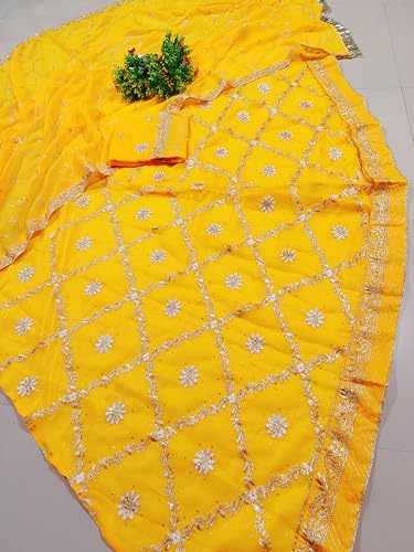Image of Heavy Embroidery Work Semi Stitched Shimmer Silk Rajputi Poshak For Women Rajasthani Lehenga Choli