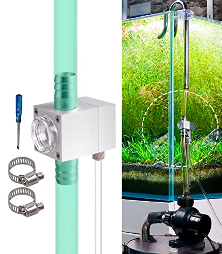 Clscea External Inline CO2 Diffuser Atomizer Aluminum Alloy for Planted Aquarium 12 mm