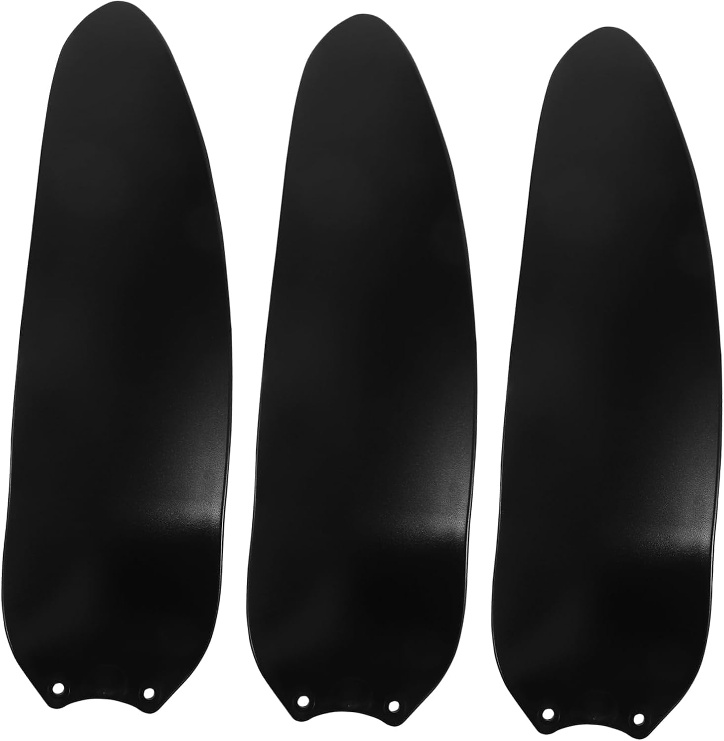 Mikikit 3pcs Plastic Ceiling Fan Blades Set Traditional Design Easy Installation Replacement Parts for Ceiling Fans for Use