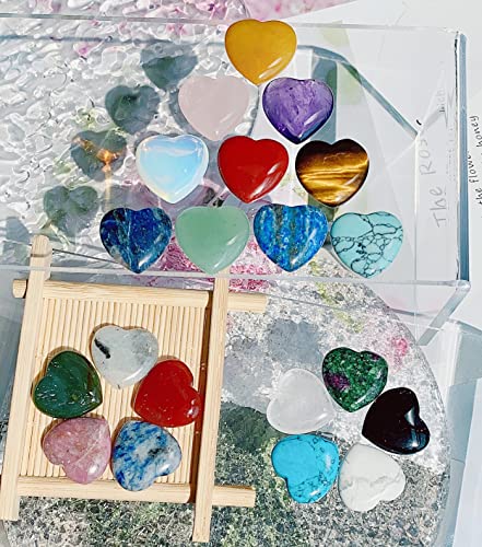 XIANNVXI 20 Pcs Healing Crystals and Gemstones Heart Assorted Crystals Set Gemstones Bulk,Crystal Gifts Small Gifts for Women,Stones Crystals for Beginnners Mindfulness Gifts Wellbeing Gifts - Image 5