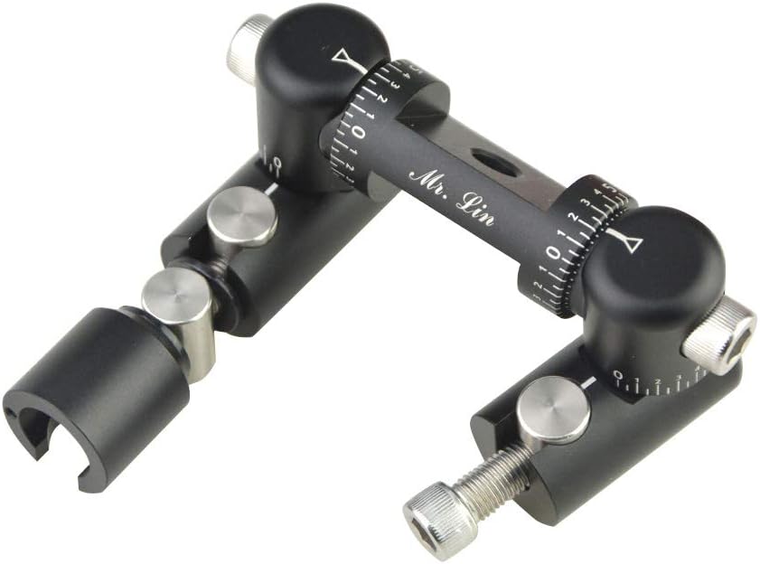 ZSHJGJR Archery Double Side V Bar Bow Rod Stabilizer Fully Adjustable Mount Quick Disconnect V-Bar Balance Bow Stabilizer