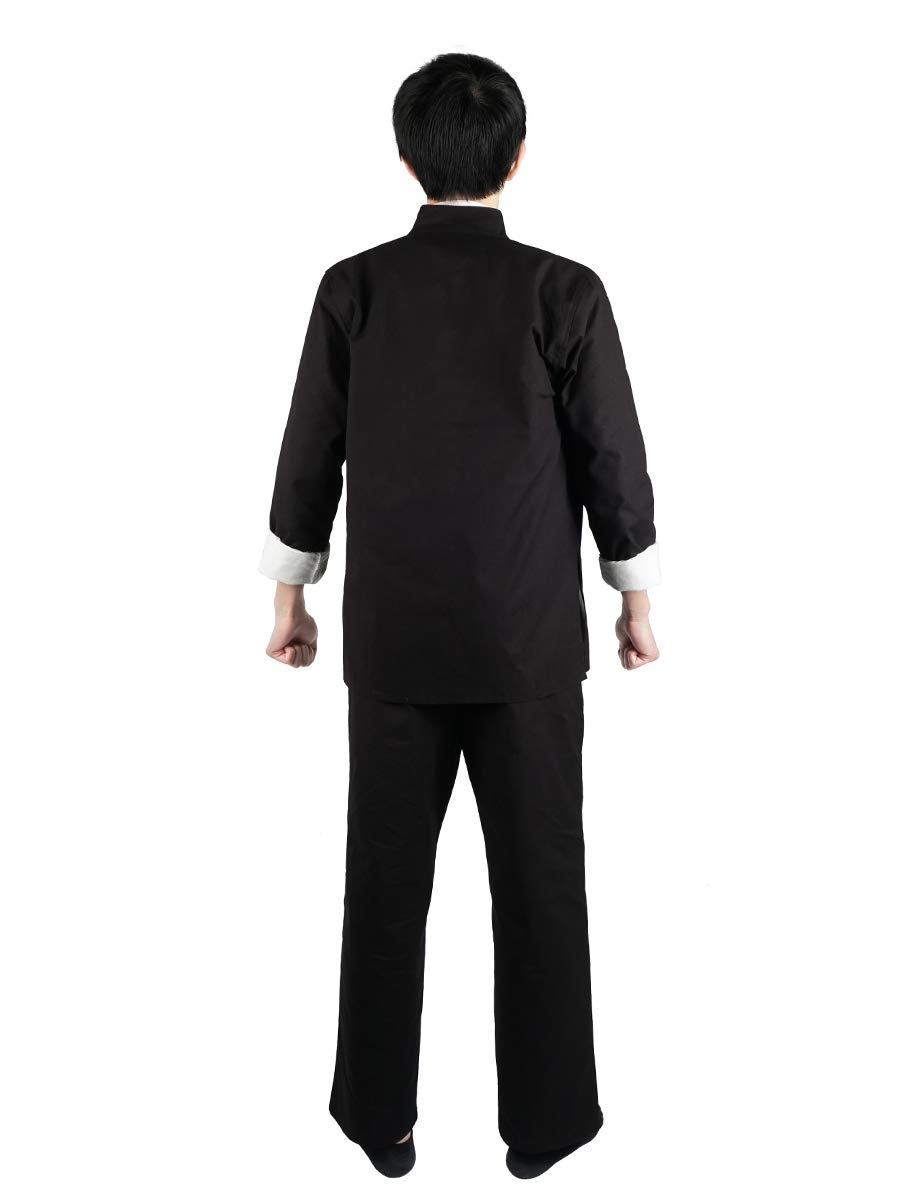 CoolChange Chinesischer Kung Fu/Tai Chi Kampfanzug | Schwarz | Baumwolle | Größe: L
