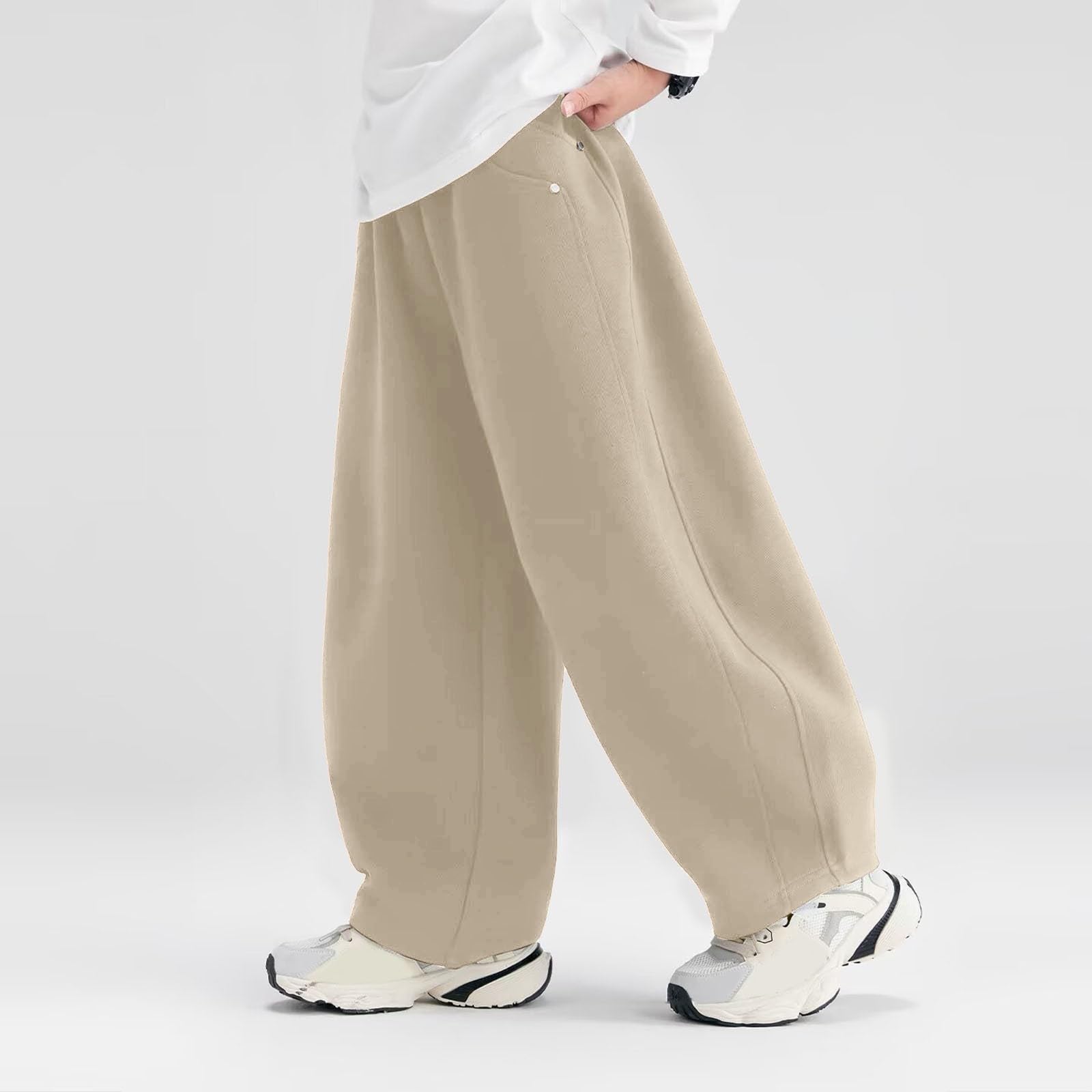 Baggy Jogginghose Jungs - Sport Und Freizeit Weites Bein Loose Fit Freizeithose Trainingshose Bequem Leichter Arbeitshose Atmungsaktiv Street Hose Für Frühling Und Sommer Teenager
