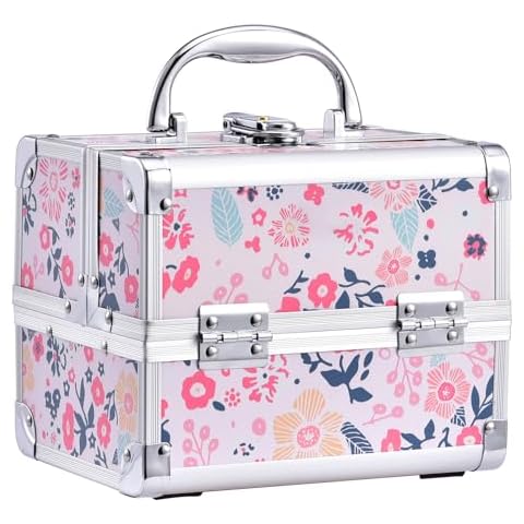 Joligrace Vanity Case with Mirror and Storage Cover