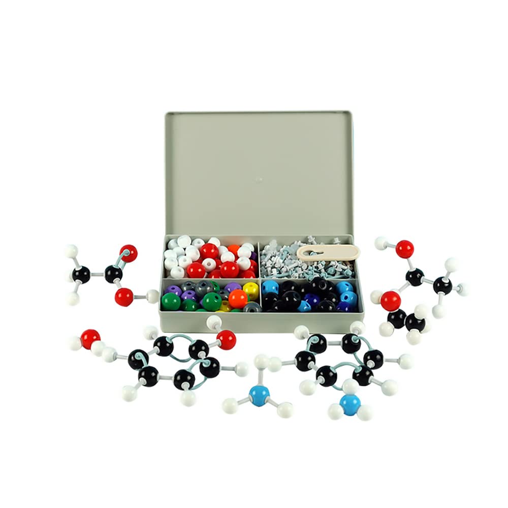 Hsthe Sea 240Pcs Molecular Model Organic Inorganic Structure Kit Chemistry Electron Orbit Structure Set for Teacher Students Scientist Chemistry Class