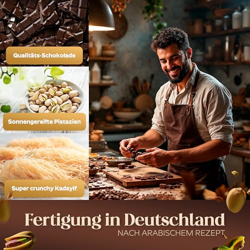 Dubai Schokolade Weidebach 180 Gramm – Kadayif-Pistazien Schokoladentafel