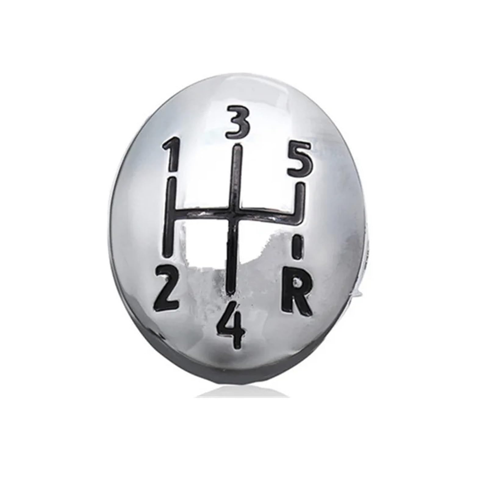 BWSDMZJQRT Car Gear Shifter Knob for Twingo 1996 1997 1998 1999 2000 2001-2011 5/6 Speed Car Gear Shift Knob Emblem Cover Stick Decor(5 Speed)