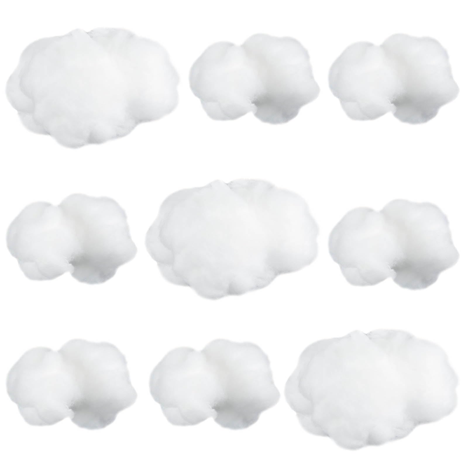 Jetec 9 Pieces Artificial Cloud Props Imitation 3D Cloud Shape Hanging Decorations Room DIY Decorative Hanging Ornament for Wedding Party Stage Show Decor (Small and Medium Size)
