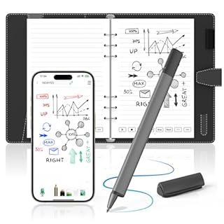 NEWYES SyncPen 4 Set Smart Pen with Smart Notebook Writing Tablet Notepad Digital Pen Sync Pen Bluetooth Wireless OCR Digital Pen for Students, Designer, Creatives, Business Man, Record Notes