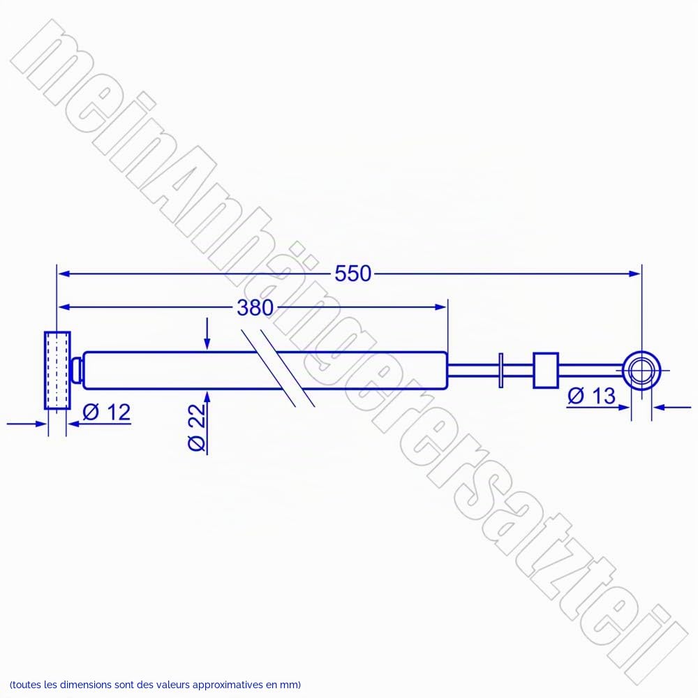 Casserole amortisseurs AL-KO Kober 370 589 Alko 251S + 251R de l'année 93