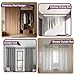 Alise 1-Inch Dia Shower Closet Rod Set Holder Flange Socket Bracket Supports,Stainless Steel Matte Black 4 Pcs