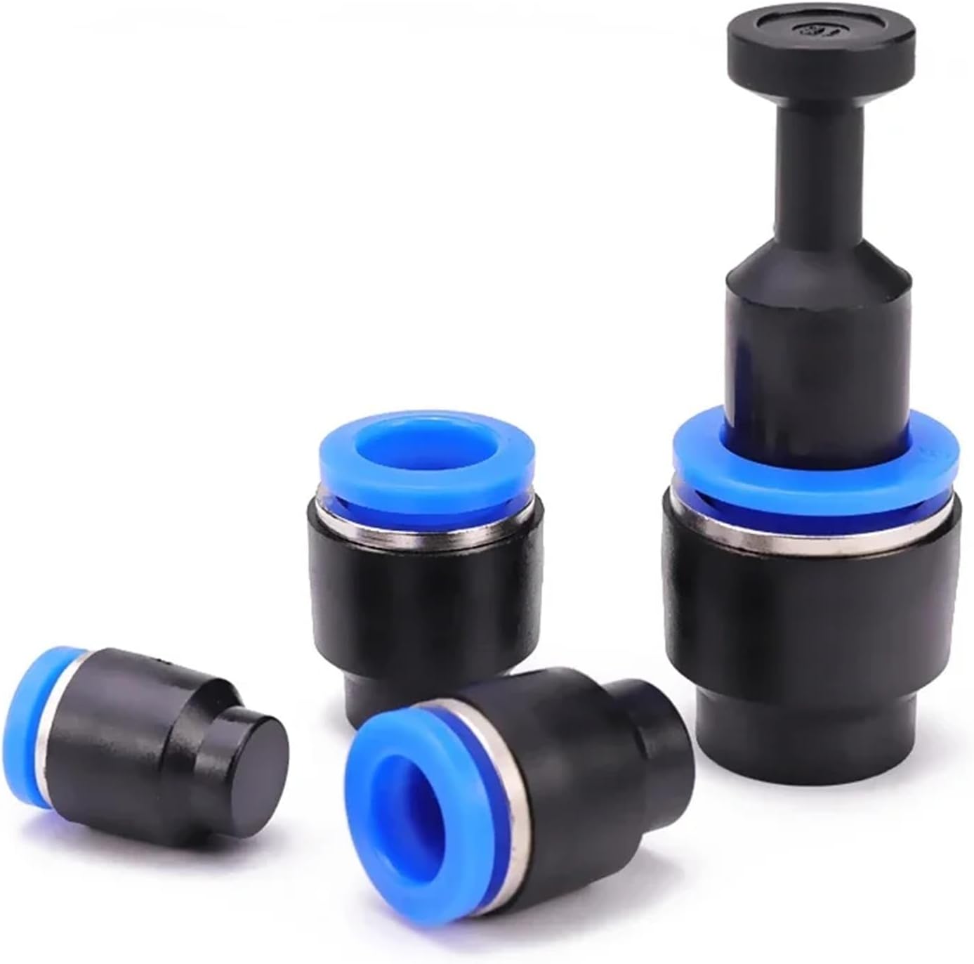 Pneumatic Connector Pipe Cap Plastic PPF 4mm 6 8 10 12 14 MM Hose Sealing 5Pcs(PP4)