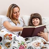 Jepufo Dog Blanket Gifts, Dogs Gifts for Girl, Just a Girl Who Loves Dogs Blanket, Best Gift Ideas for Dog-Lover Blankets 40"X50"