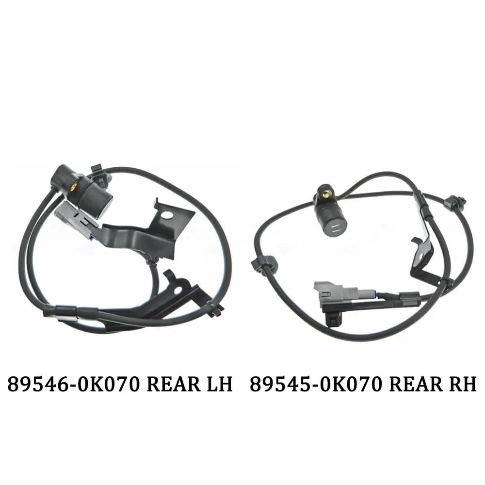 Für Hilux und Vigo 2004–2012 89546-0K070 89545-0K070 Raddrehzahlsensor Hinterachse Bremszubehör Raddrehzahlsensor