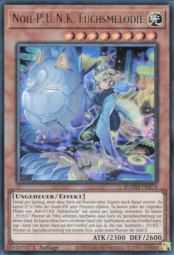NOH-P.U.N.K. Fuchsmelodie BLMM-DE074 Ultra Rare Deutsch Boosterfrisch 1. Auflage - Battles of Legend: Monster Mayhem - mit ReCollectibles-Versandschutz - für Yu-Gi-Oh!