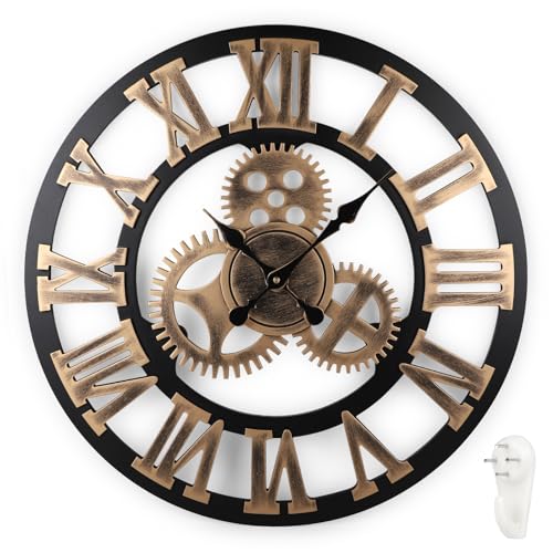 Grande Horloge Industrielle Métal Blanc – Style Gare Vintage – Déco Murale