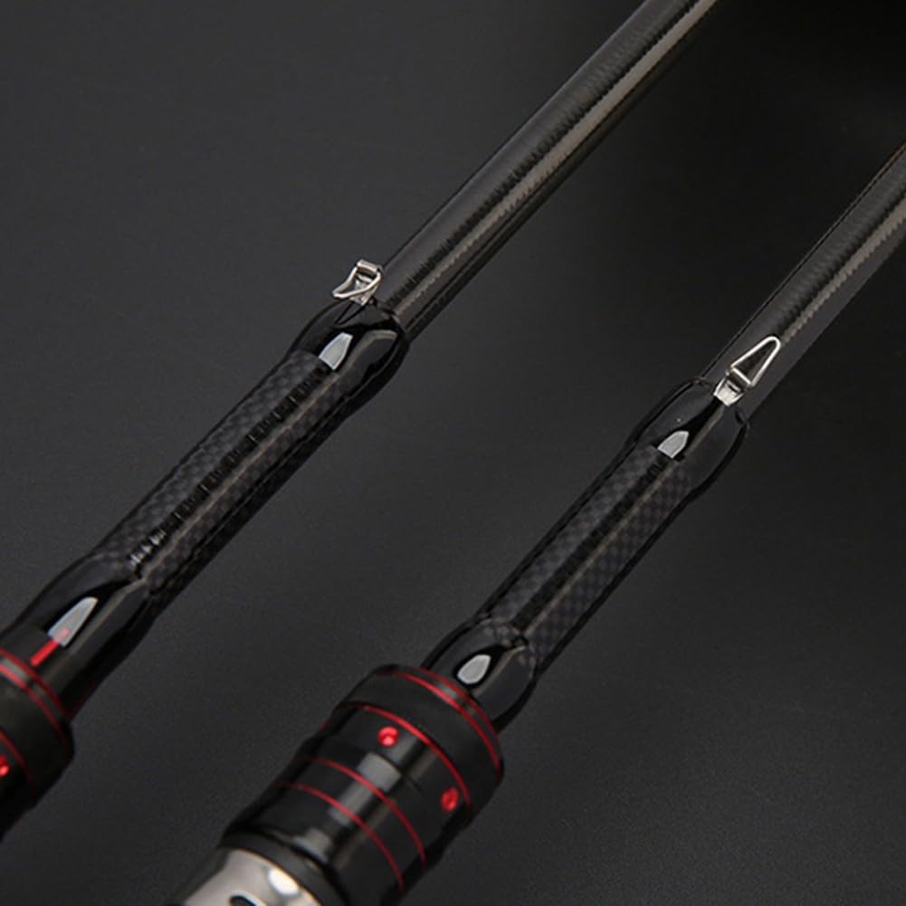 Caña de pescar telescópica de fibra de carbono elástica, ligera y portátil, ideal para pesca Luya Perch