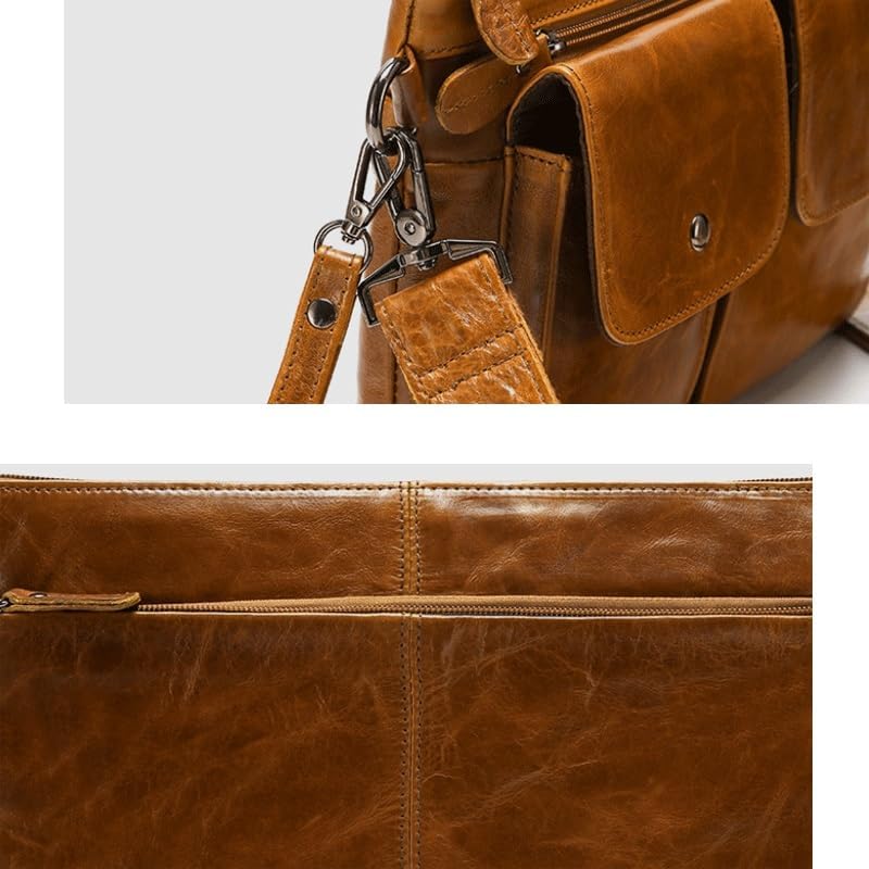 Crossbody Bag Shoulder Retro Men's Large Capacity Multi Functional