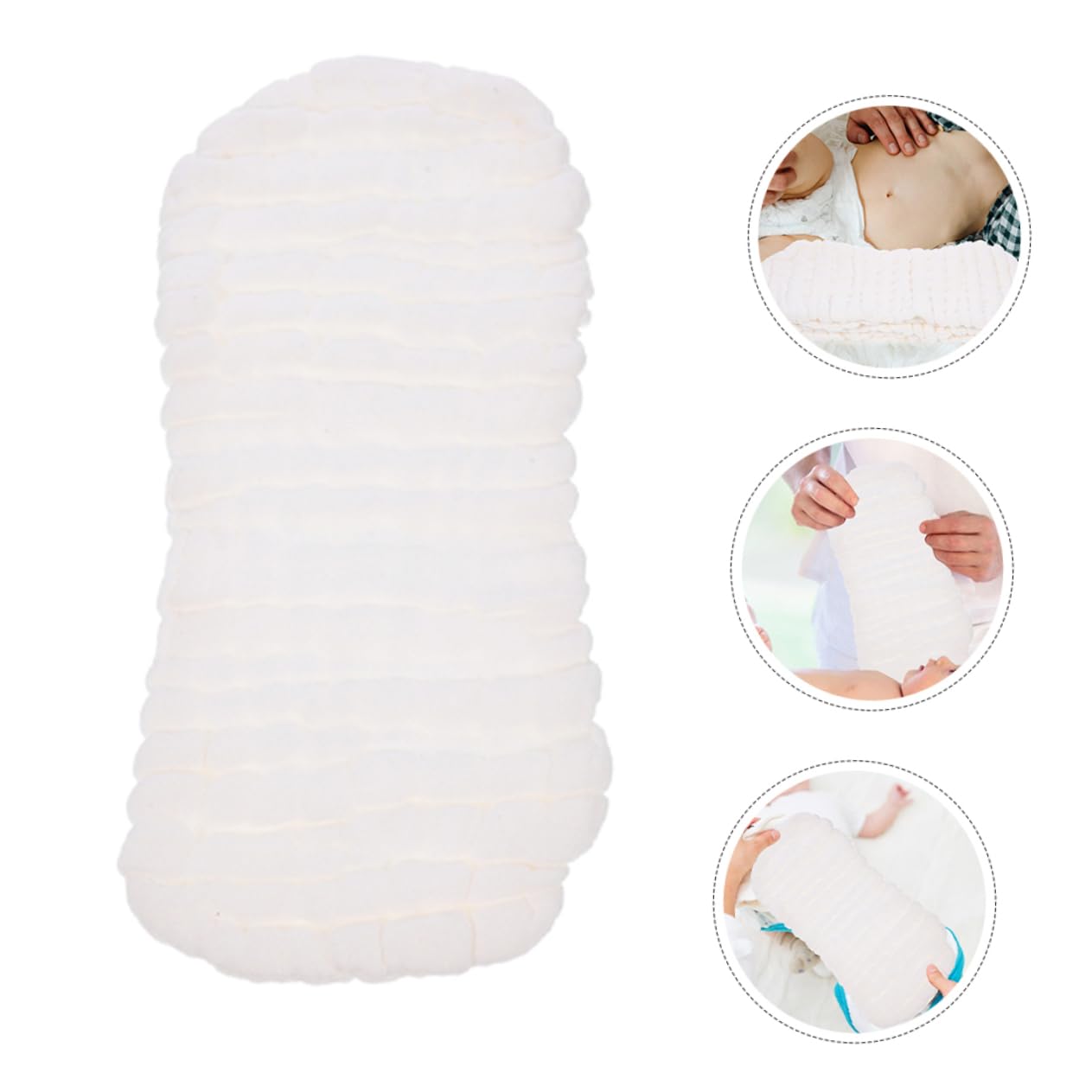 BIUDECO 8pcs Baby Cloth Diapers Liners Cotton Newborn Diaper Inserts Reusable Liners Washable