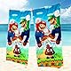 UHDS Kinder Strandtuch Badetuch Handtücher Duschtuch Mikrofaser 75 x 150 cm Weiches, Saugfähiges Mario Handtuch, Geschenk für Jungen und Mädchen, Mehrfarbig
