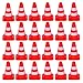 TOYANDONA 60Pcs Petit Trafic Cônes Construction Route Cônes Route Parking Terrain Marker Cônes Barrage Routier Modèle Jouets Éducatifs pour Enfants Jouets D' Apprentissage Modèle De Sable