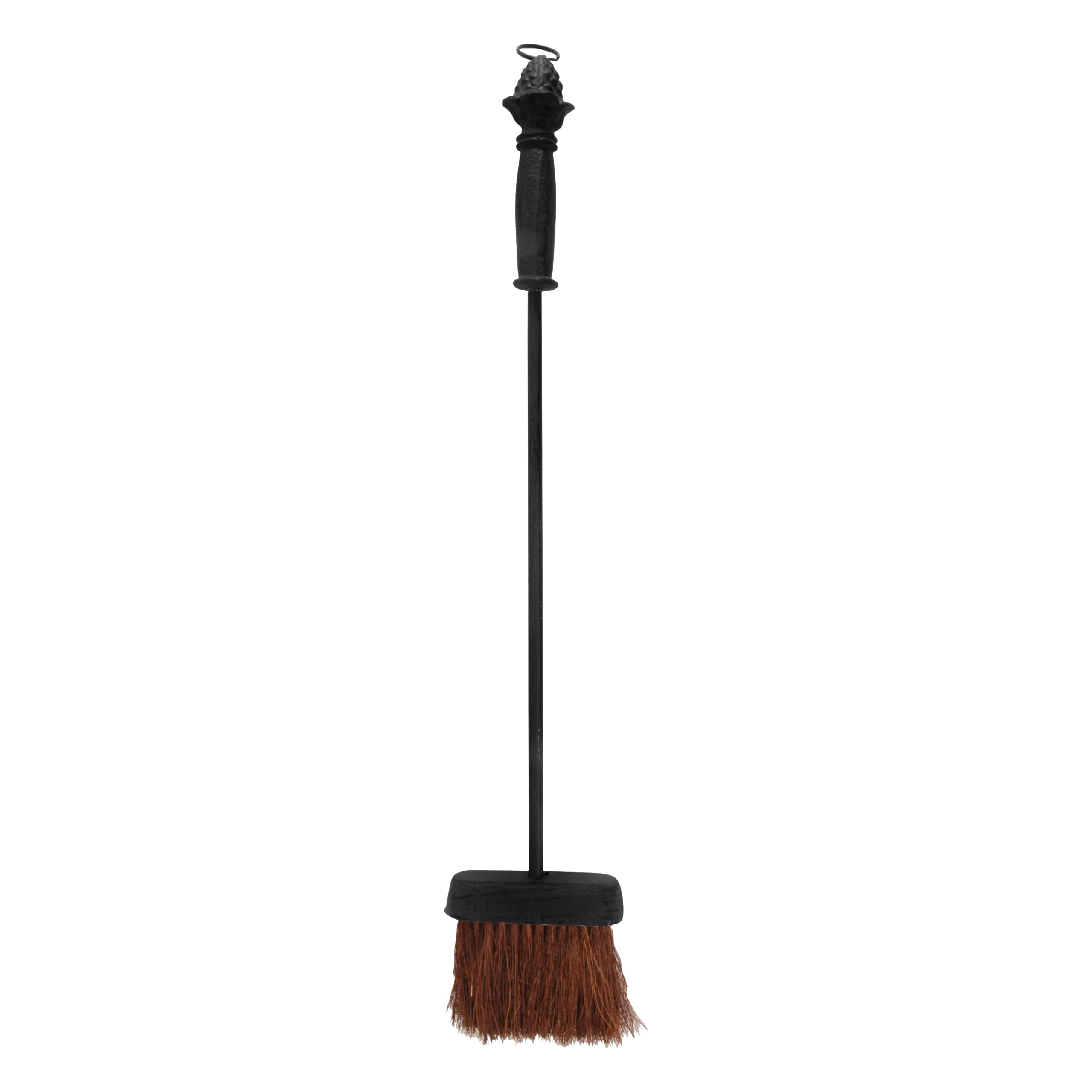 Esschert Design - Juego de 4 utensilios para chimenea (escoba, gancho, pinzas, pala)