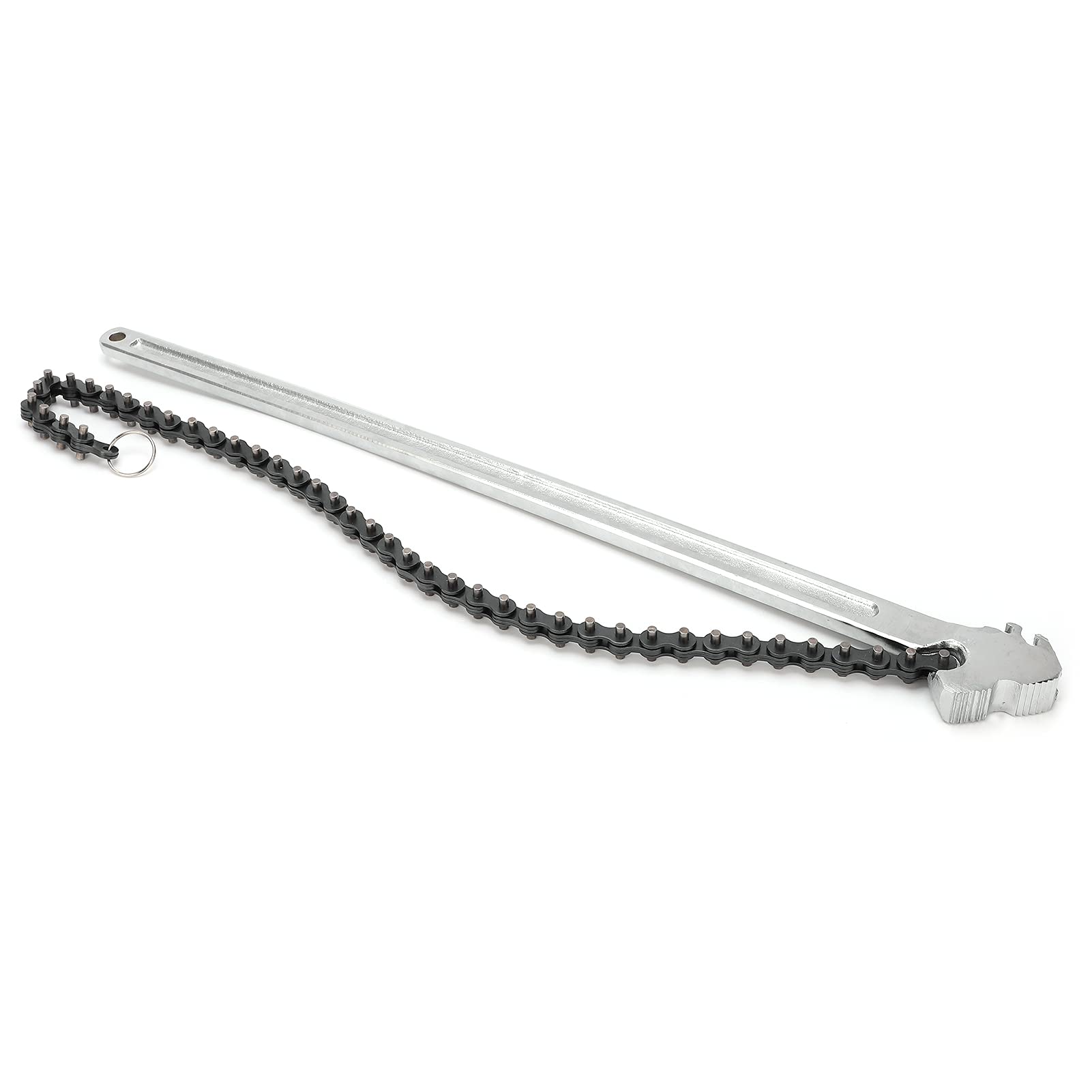 Llave de Cadena práctica de Acero al Cromo vanadio con Mango Largo para Reparaciones de automóviles e instalaciones de tuberías.