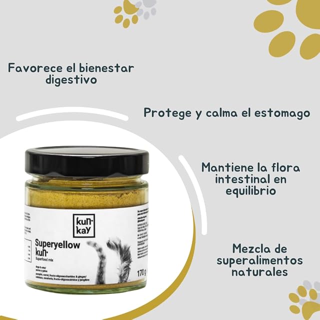 Foto 5 de 7 de Superyellowkun - Suplemento para Perros y Gatos para Bienestar Intestinal