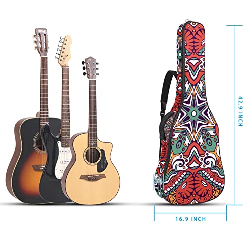Étui à dos rembourré pour guitare acoustique classique, Multicolore 10., 42.9×16.9×4.7 in, Organiseur de sac - Les Beatles, Paul McCartney, John Lennon, RIngo Starr, George Harrison Étui à dos rembourré pour guitare acoustique classique, Multicolore 10., 42.9x16.9x4.7 in, Organiseur de sac – Image 6