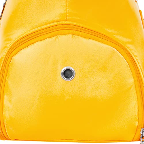 Image of Furn Aspire Lightweight Waterproof Sports Fitness Gym Duffel Yoga Weekend Travel Bag with Separate Shoes Compartment & Wet Pocket Men & Women (I. Yellow)