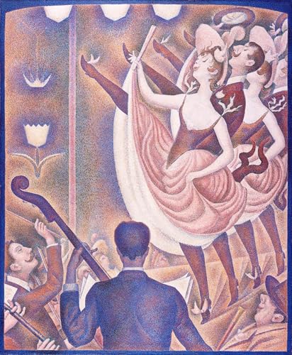 Pintura sobre lienzo clásica de Seurat: cuadro Ruckus de 60x90cm para decoración de interiores
