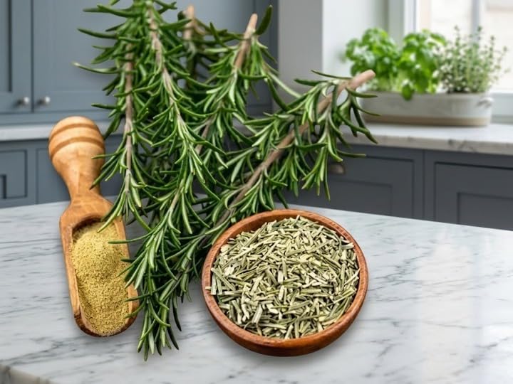 Rosemary Dried Leaf - 100 gm | Dried Rosemary Leaves for Hair, Food & Tea (100% Natural)