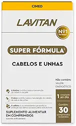 LAVITAN Super Fórmula Vitamina Cabelos Unhas 30 comprimidos