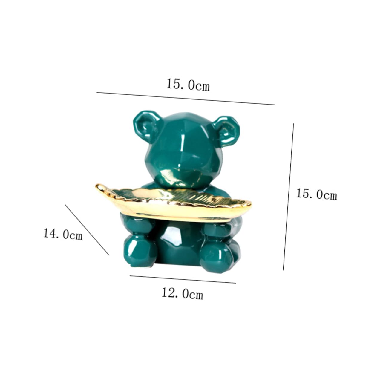 SHERCHPRY 1 Pc Bandeja de oso bandeja de recorte bandeja de llaves bandeja de joyería home decor vestidor colgador llaves bandeja de exhibición de joyas bandeja de collar ayudante de cámara