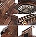 Women's RFID Blocking Clasp Wallet Vintage Hand Rubbing Wallets Organizer (Coffee)