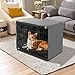 Seiyierr Dog Crate Cover - Kennel Cover Fit for 30 Inch Dog Crate, Double Door Polyester Crate Cover for Wire Dog Crate Indoor Outdoor Protection, Grey