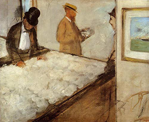 Edgar Degas marchands de coton Nouvelle-Orléans 1873 reproduction œuvre d'art célèbre toile