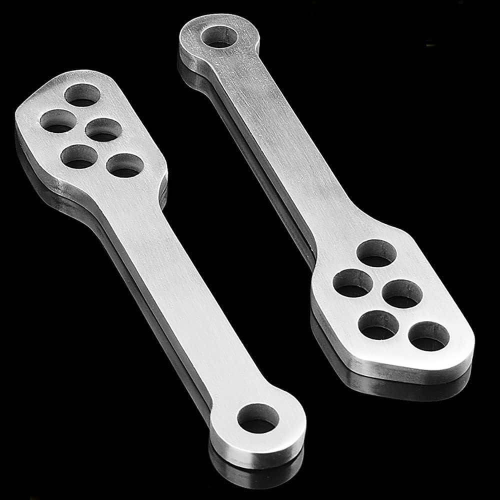 Motorcycle Rise Links Kit Lowering/rise 20MM 304 stainless steel Thickness 7MM Compatible With Honda NC750X NC750 (Silver) (lower)